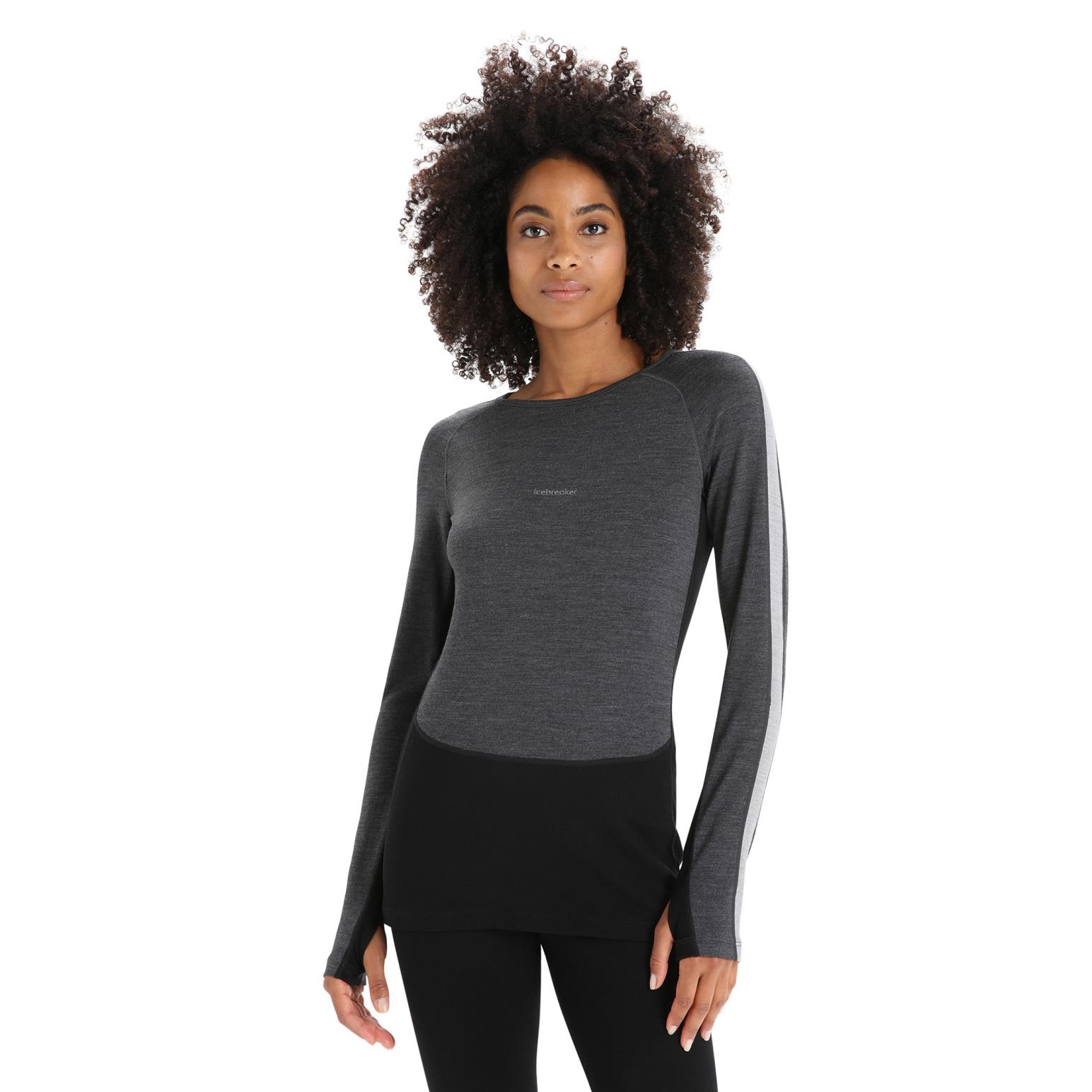 Icebreaker Womens 260 ZoneKnit LS Crewe